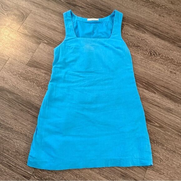 Abercrombie & Fitch Linen Cotton Square Neck Dress - Picture 1 of 6